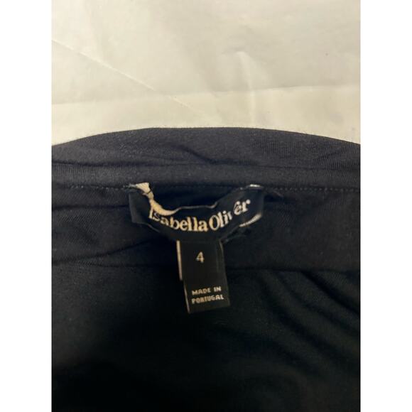 Isabella Oliver Darcie Maternity Dress with Lenzing™ Ecovero™ in black. Size 4. - Picture 6 of 9